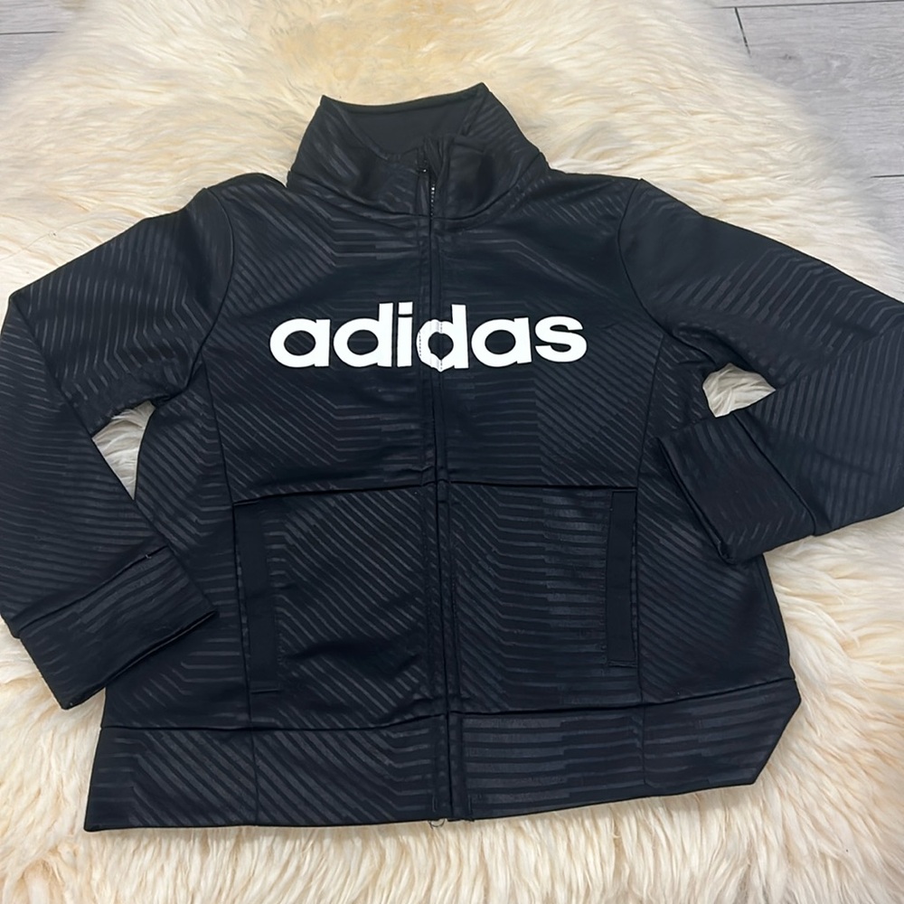 ⭐️Host Pick ⭐️ Adidas Zippered Jacket in Black & White Size 4T